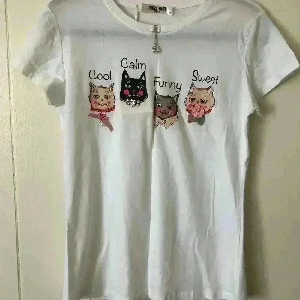 Miss Kiss Cat T-Shirt Kids L
